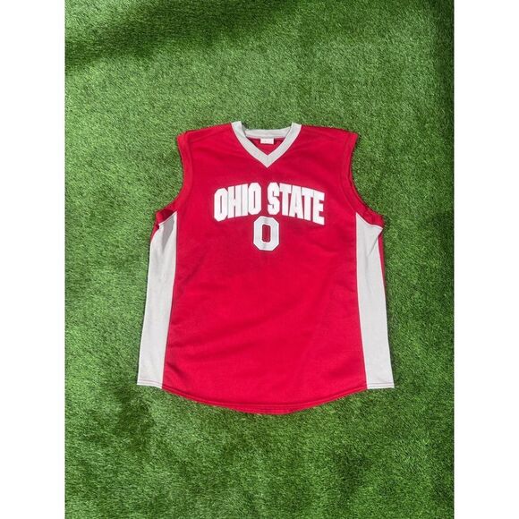 Unbranded Other - 80s Ohio State Buckeyes Basketball Jersey Red Number 0 Mens XL Athletic